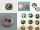 Flashing Beer Bottle Cap Pin Medal/Led Key Ring 